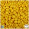 BeadTin Bright Yellow Opaque 6.5mm Mini Barrel Plastic Pony Beads (1000pcs)
